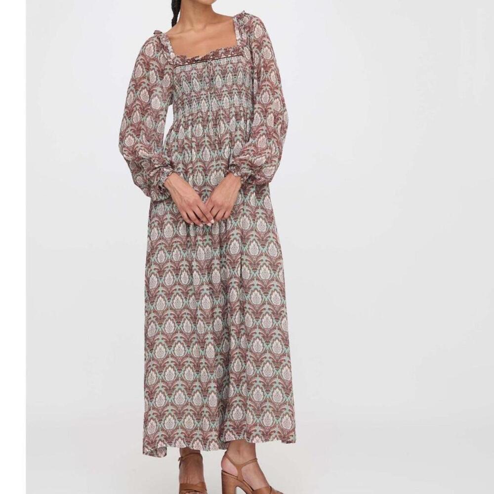 Hill house scarlett long sleeve maxi dress